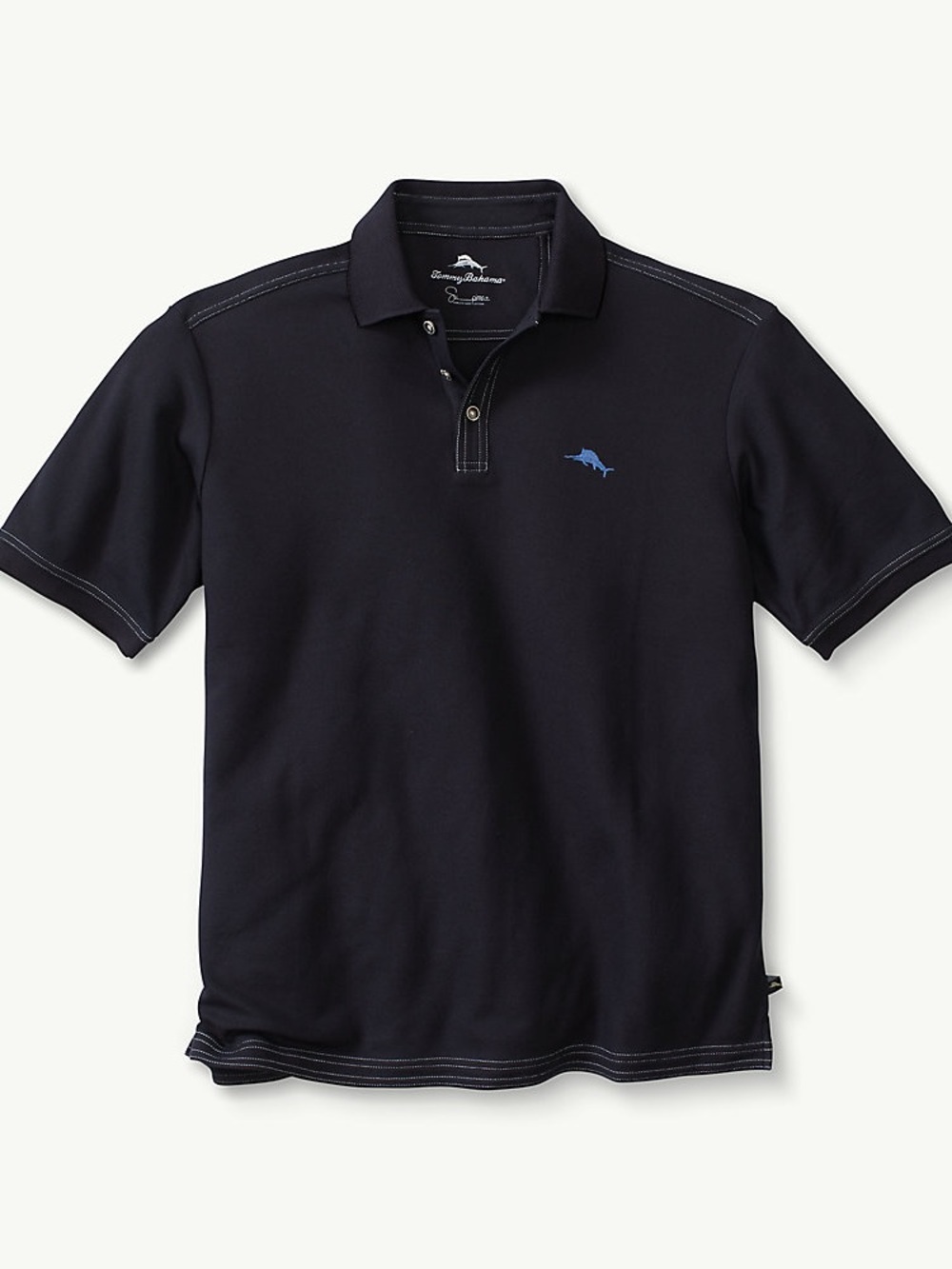 Tommy Bahama. The Emfielder IslandZone Polo. Black. Size Large.